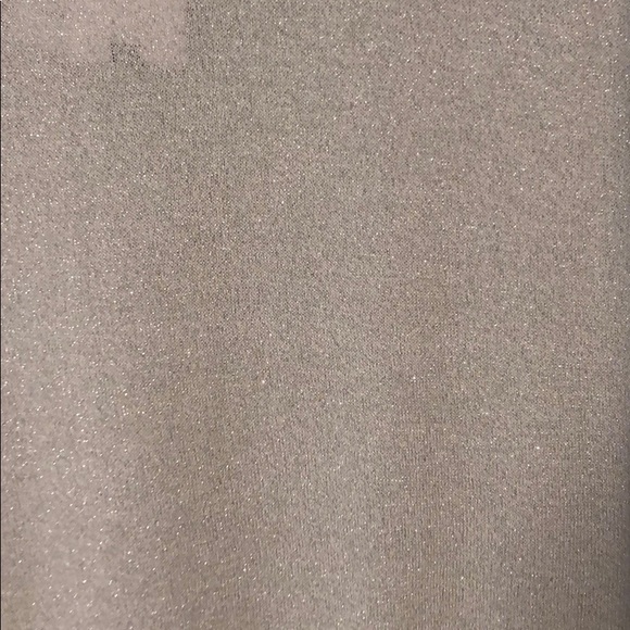 ♥️ WITH TAGS CKS Metallic Silver Short Slv Sweater - Picture 2 of 8